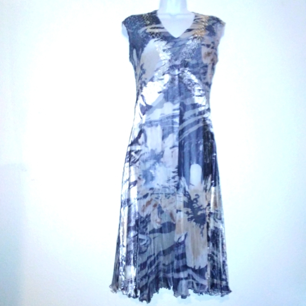 No Breach Apparel Floral Sleeveless Midi Dress